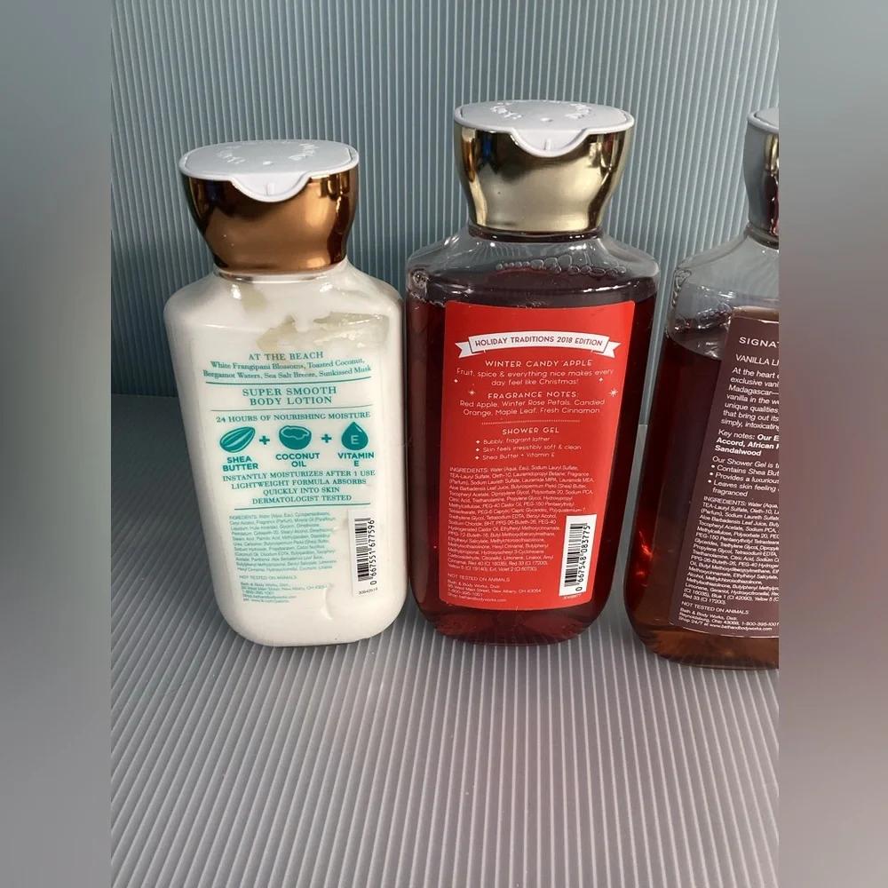Set of Bath and Body Works Products (3 shower gels and 1 lotion)